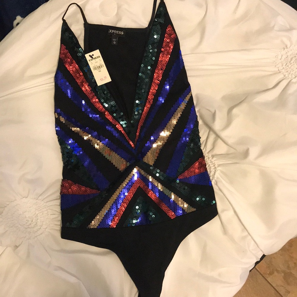 Sequin body suit